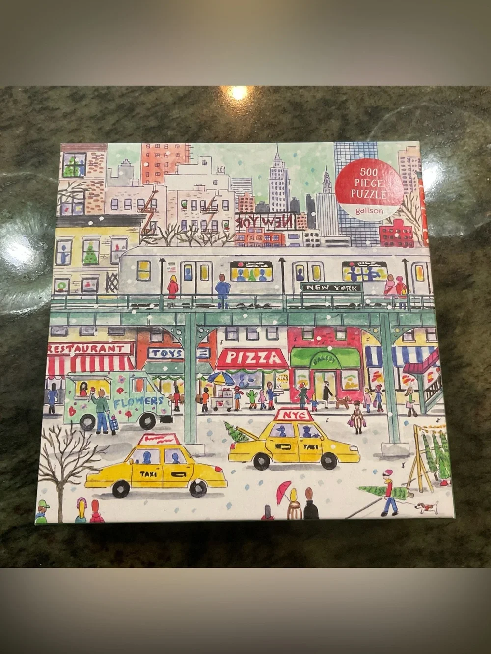 NWT Galison Michael Storrings New York City Subway 500 Piece Puzzle